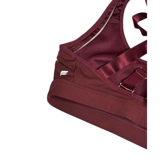 FABLETICS Burgundy Maroon Sports Bra Women's Size Small - Picture 4 of 5